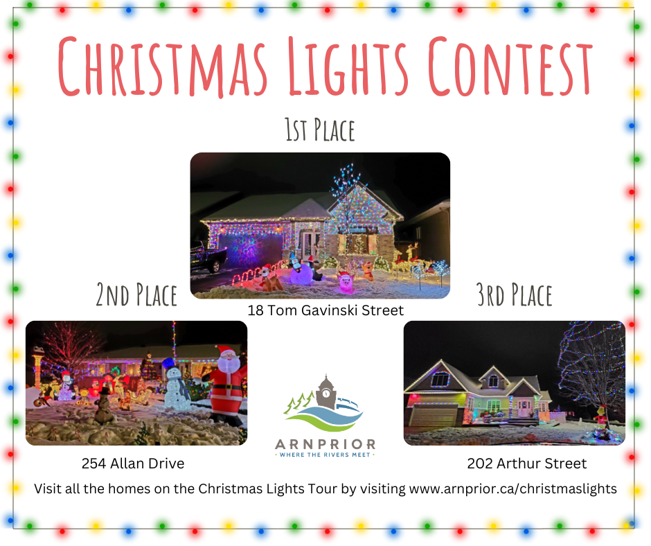 Winners of the 2022 Christmas Lights Contest