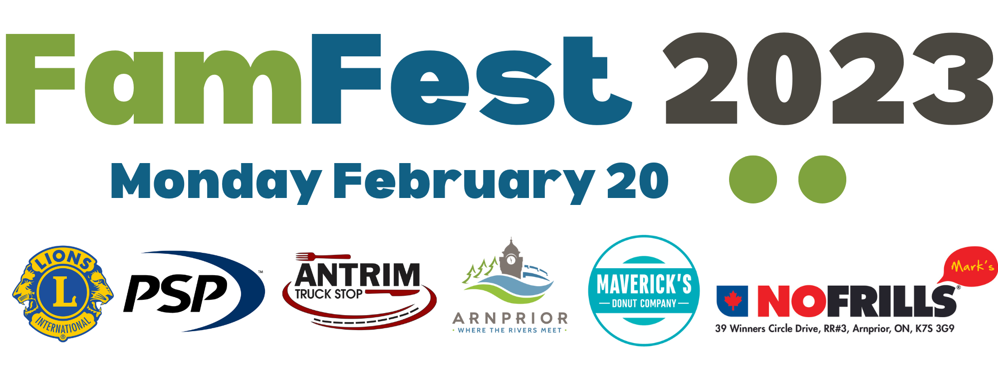FamFest logo with sponsors