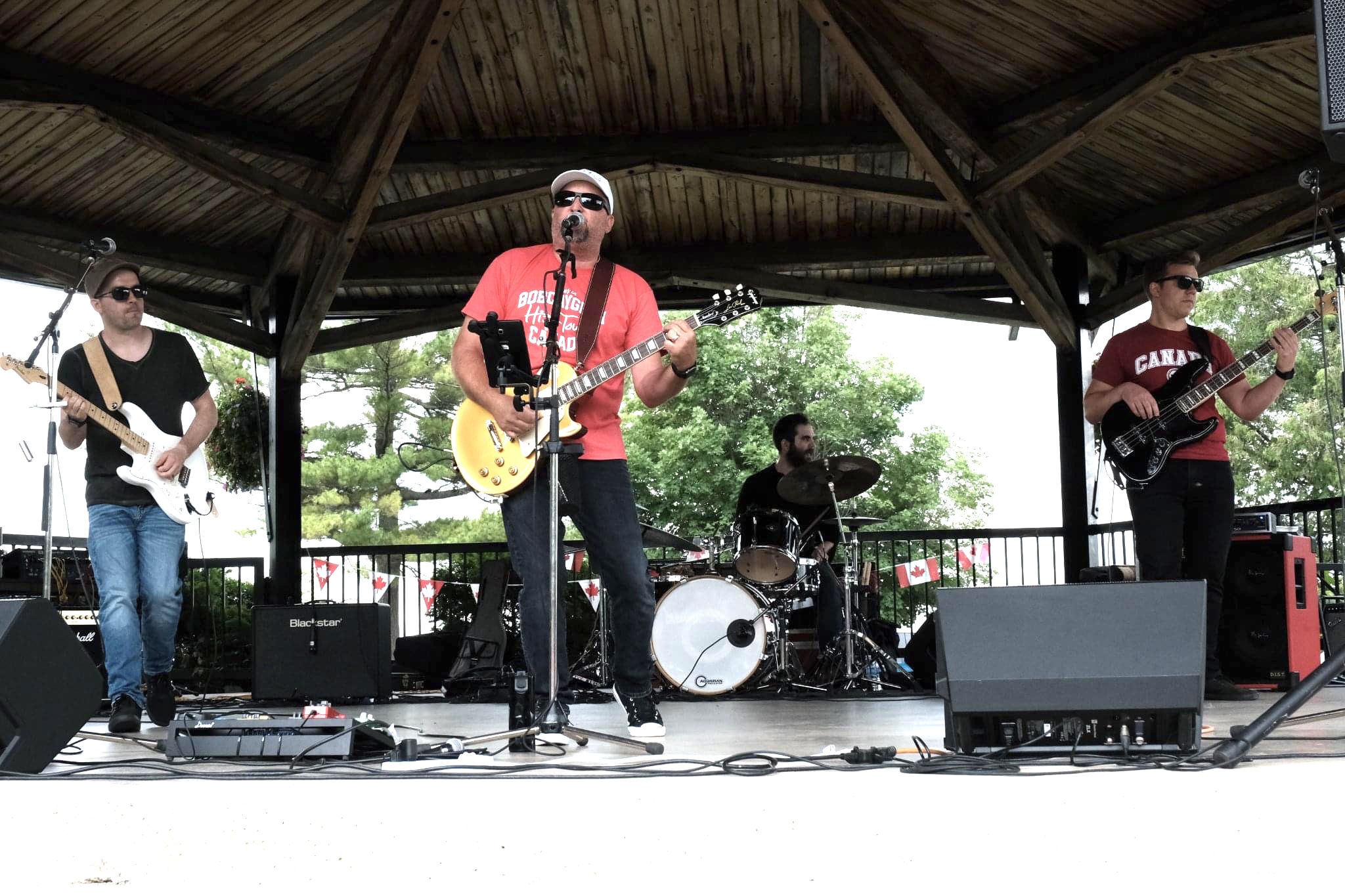 Vagrant Kings on stage in Arnprior in 2022