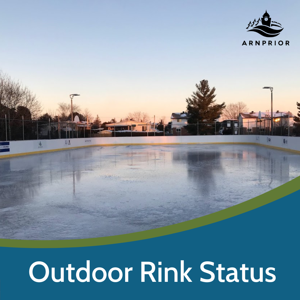 Graphic depicting an outdoor rink at Legion Park