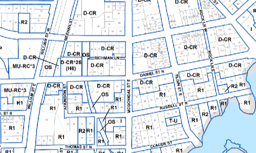 section of the Town's zoning by-law