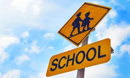 School zone sign