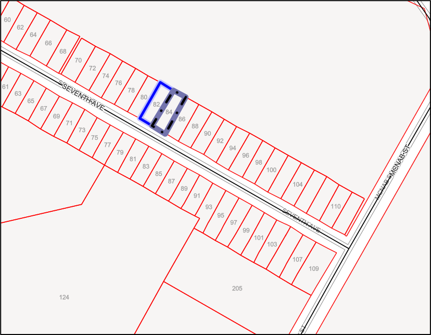 Key Plan - 84 & 86 Seventh Ave.