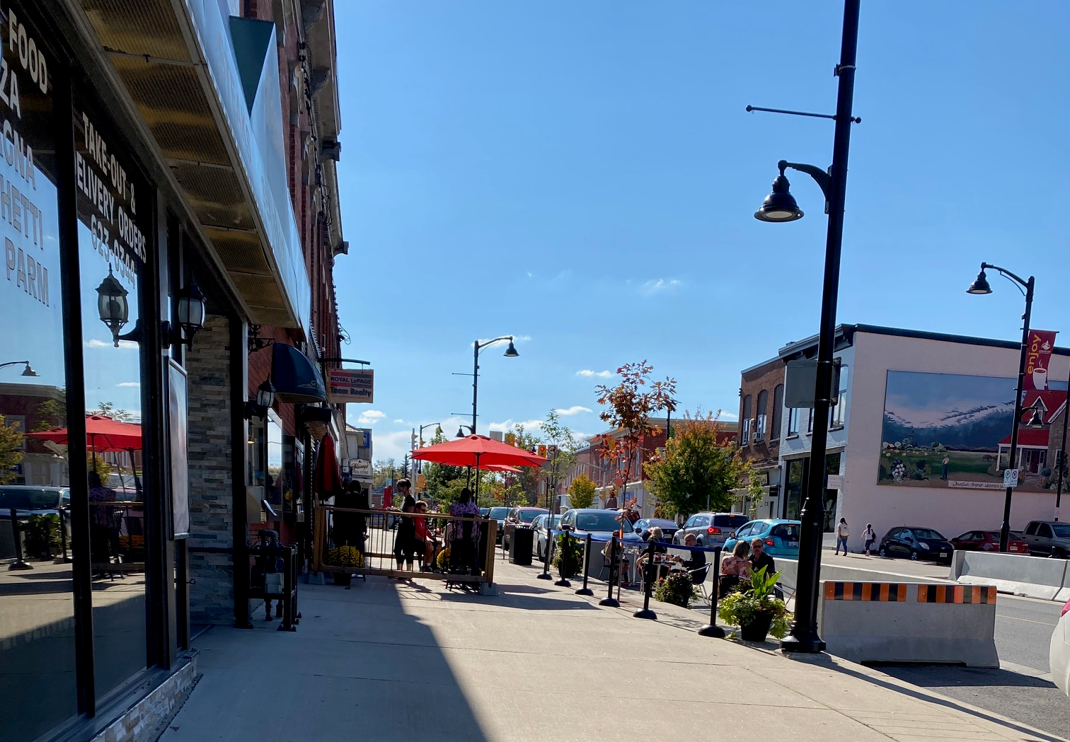 downtown parking stall patio