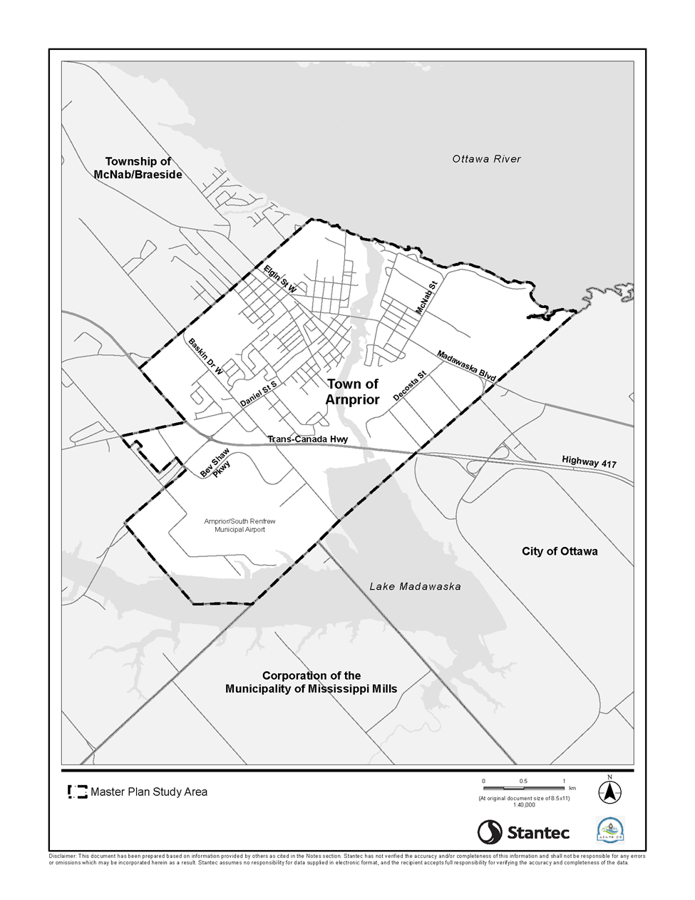 Figure 1: Key Map of the Town of Arnprior