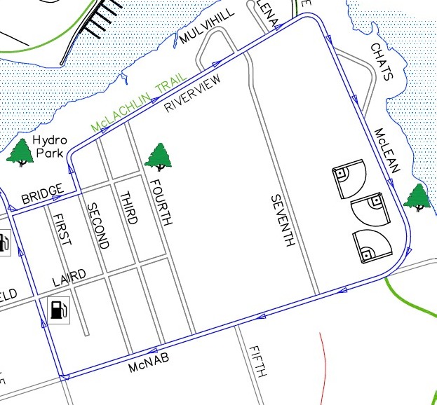 Map of McLachlin Trail