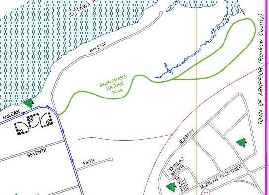 Map of Macnamara Nature Trail