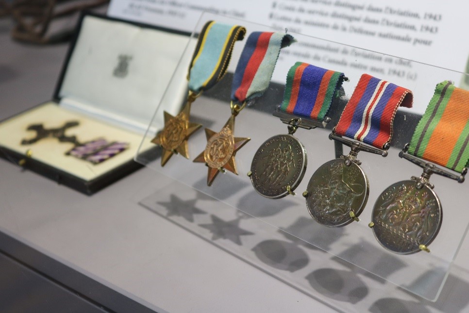 War medals on display