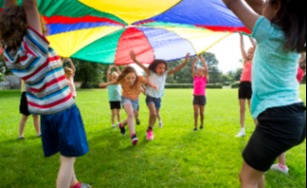 Kids playing outside