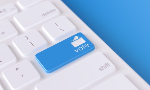 vote button on keyboard