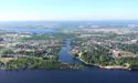 aerial picture of Arnprior's waterfront 